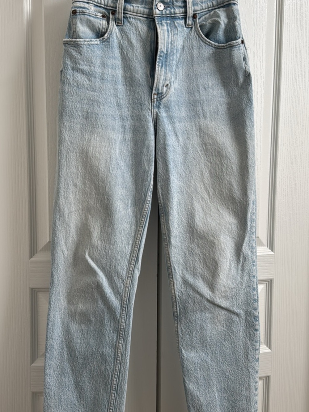 Abercrombie & Fitch Pale Blue Straight Leg Jeans